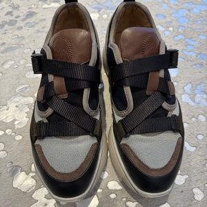 Chloé Colorblock Pattern Sneakers